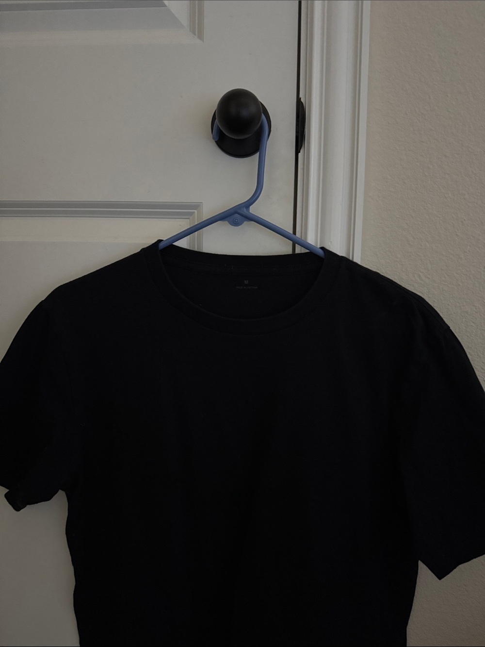 Muji Black Crew Neck Short Sleeve Tee